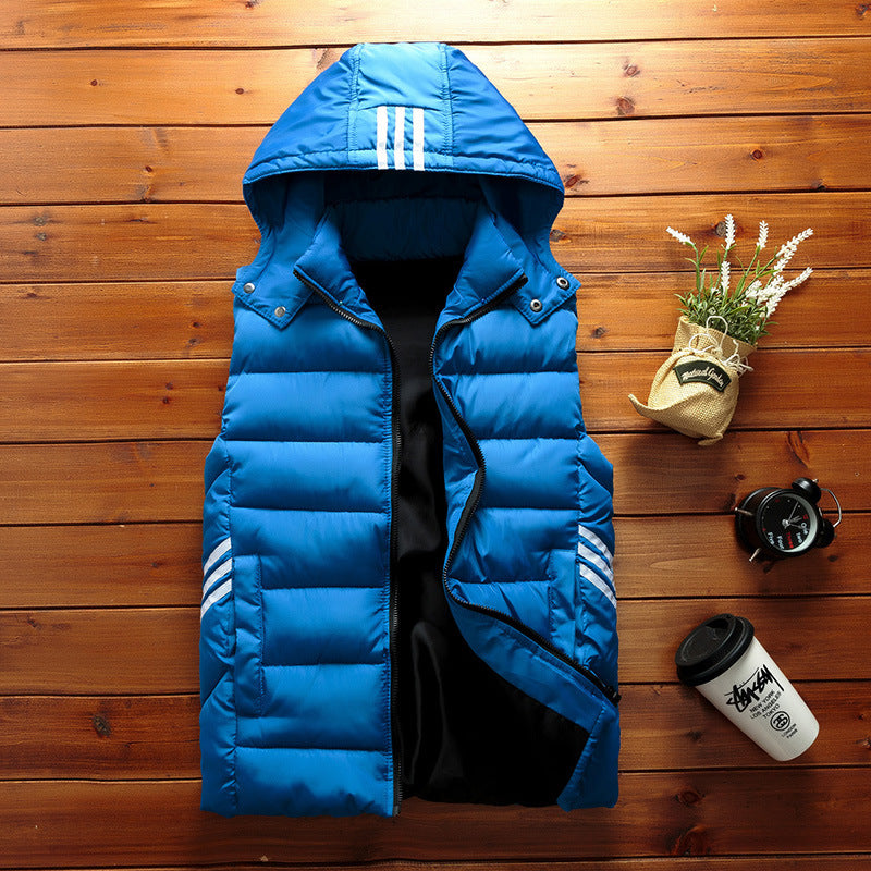 Winter Casual Down Cotton Vest Male Korean Version