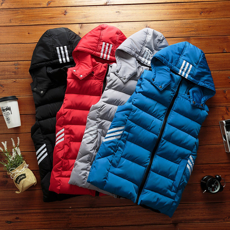 Winter Casual Down Cotton Vest Male Korean Version