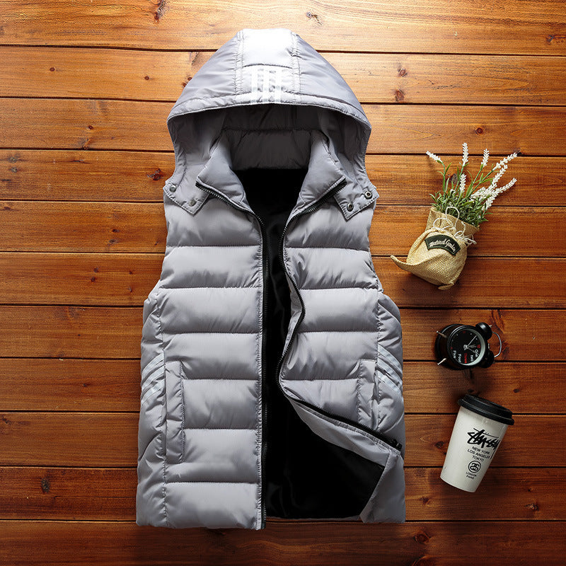 Winter Casual Down Cotton Vest Male Korean Version