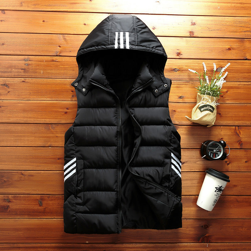 Winter Casual Down Cotton Vest Male Korean Version